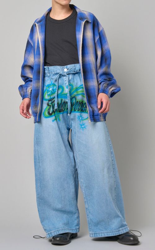 デニムバギーパンツ