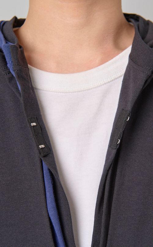 レイヤードジャージカーディガン