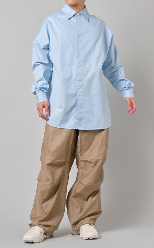 コットンポプリンビッグシャツ