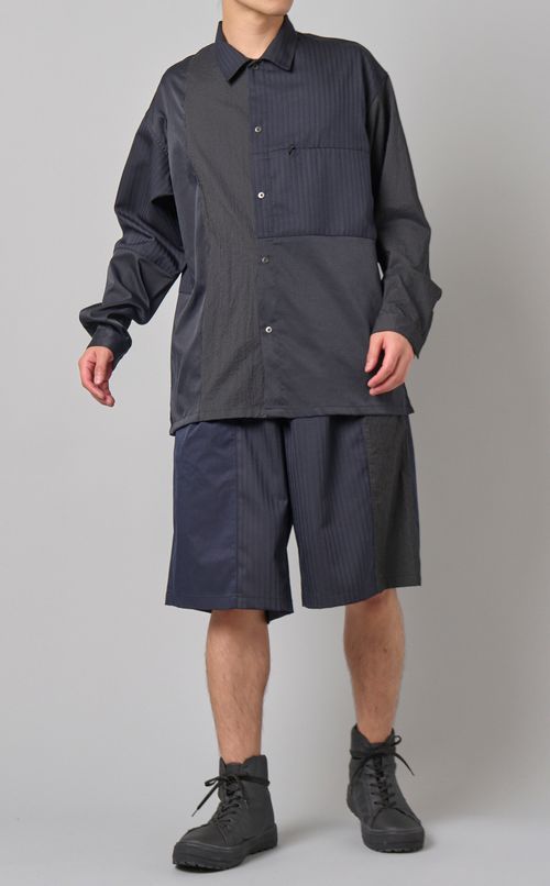 パッチワークワイドショーツ