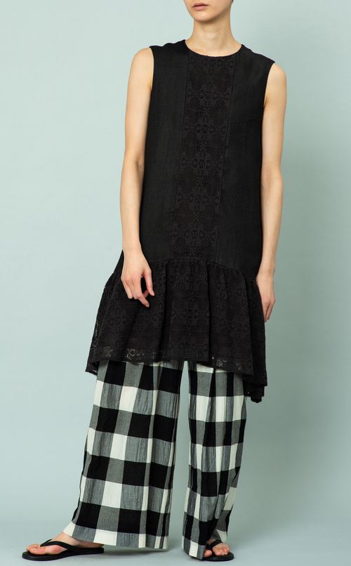 レース使いノースリーブワンピース