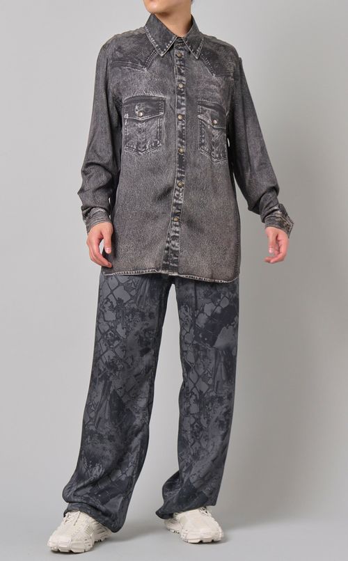 プリントトラックパンツ