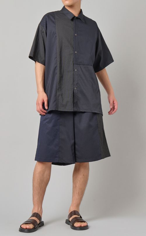 パッチワークワイドショーツ