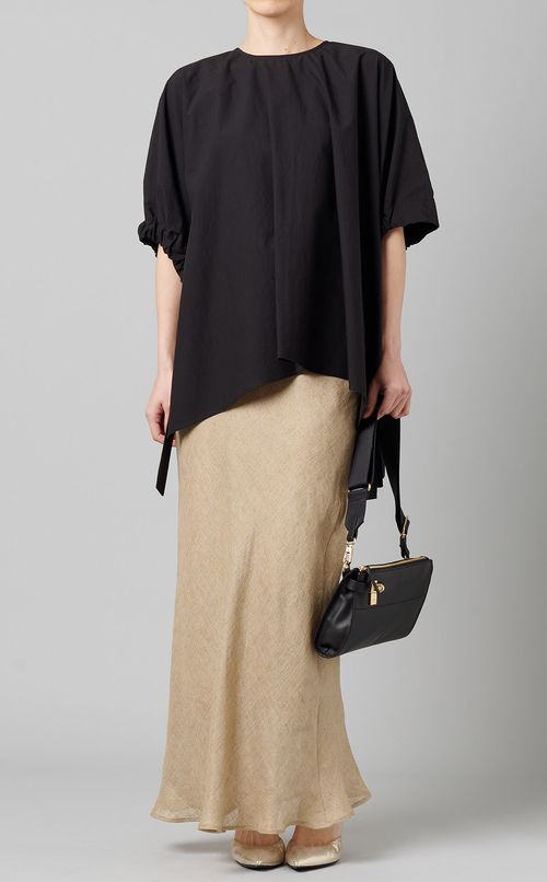 リボンスリーブTブラウス