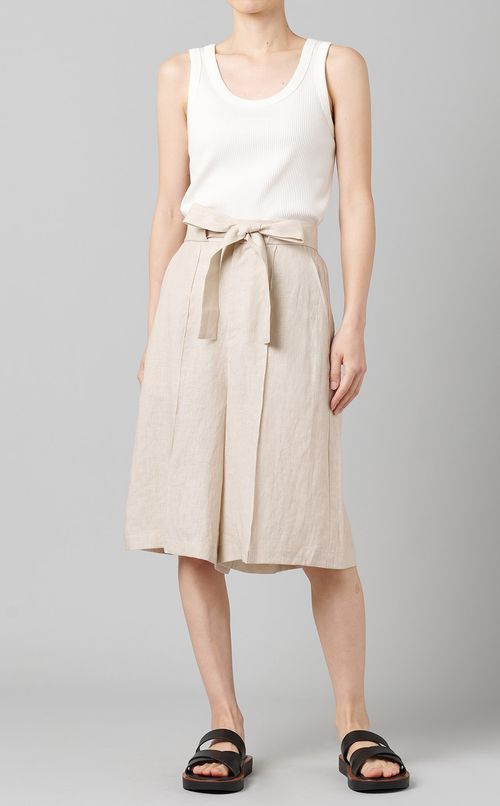 リネンショートパンツ