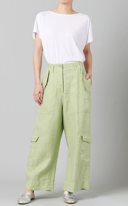 リネンカーゴパンツ