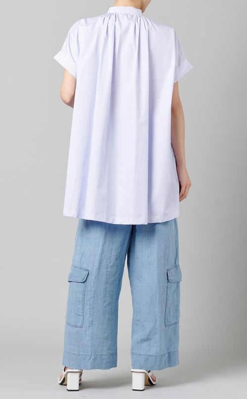 フロントタックストライプシャツ