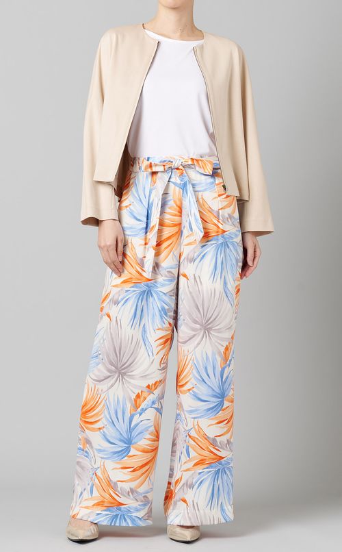 ノーカラーショートブルゾン