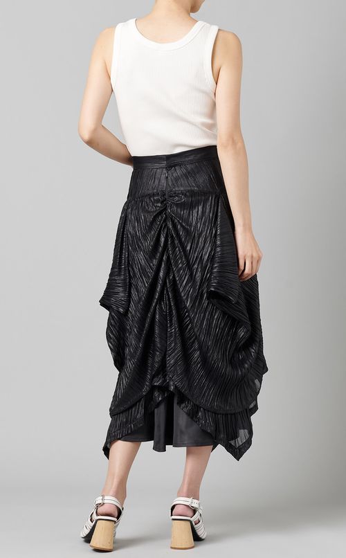 アシンメトリープリーツスカート