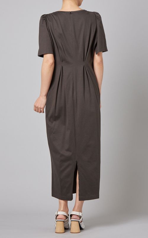 アシンメトリーギャザーワンピース