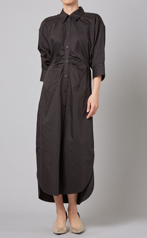 ウエストマークシャツワンピース