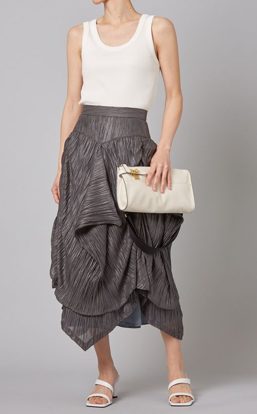アシンメトリープリーツスカート
