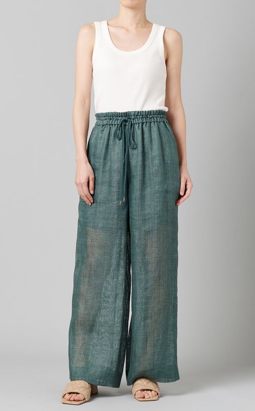 リネンイージーパンツ