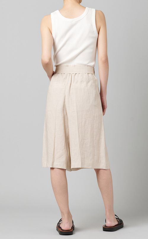リネンショートパンツ
