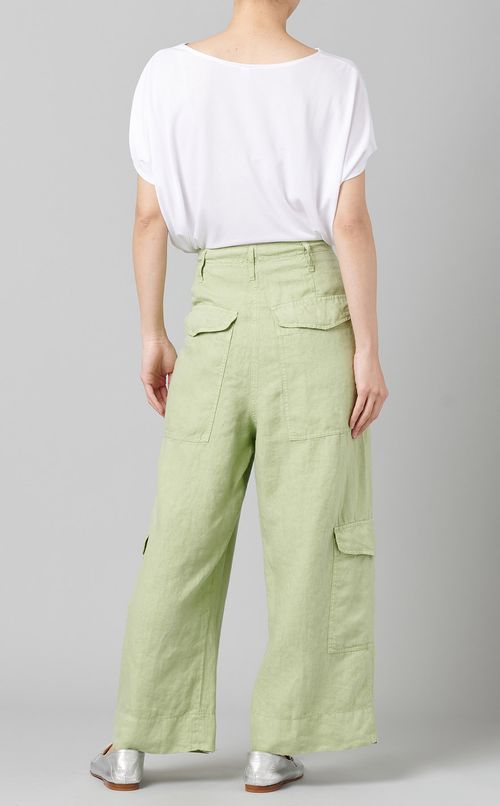 リネンカーゴパンツ