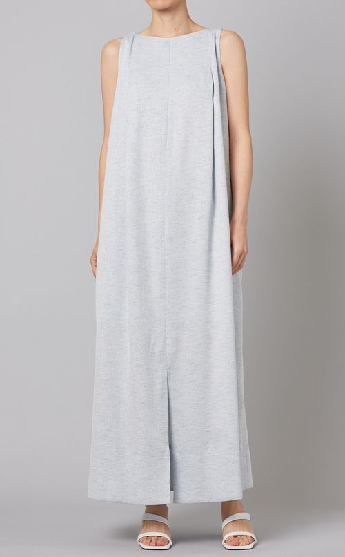 2wayロングフレアワンピース