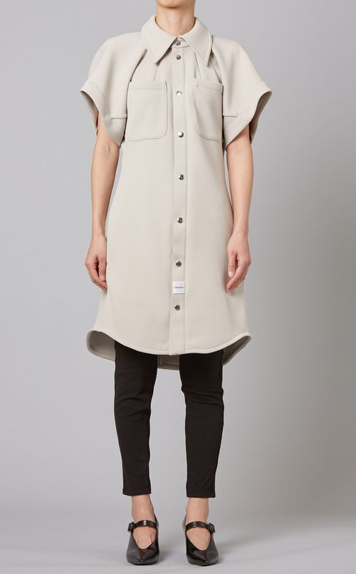 ボリュームスリーブロングシャツ