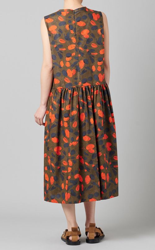 プリントノースリーブワンピース