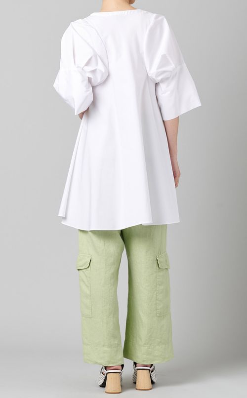 タックスリーブロングプルオーバー