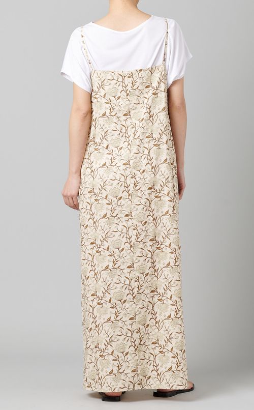 フラワープリントキャミソールワンピース