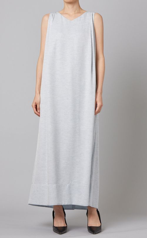 2wayロングフレアワンピース