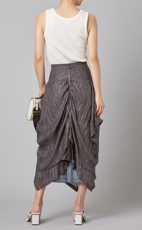 アシンメトリープリーツスカート