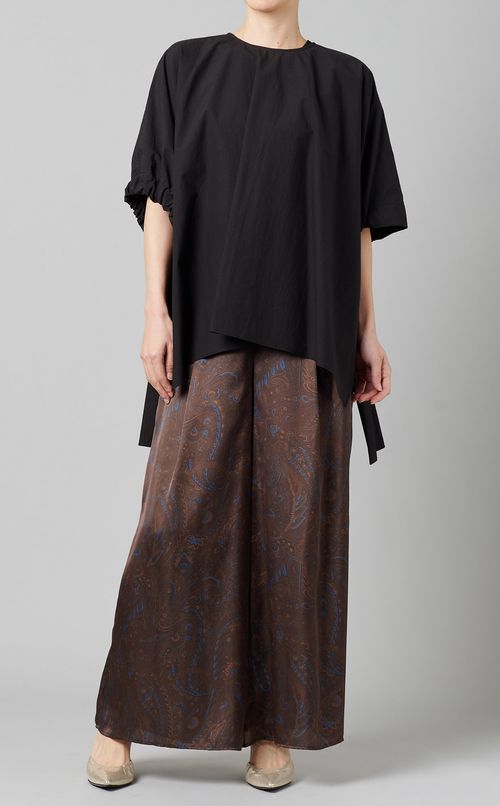 ペイズリープリントワイドパンツ