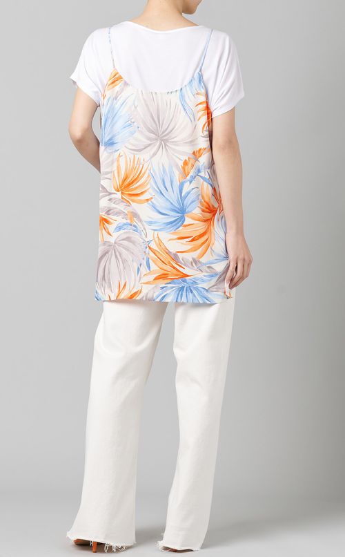 ボタニカルプリントキャミソール