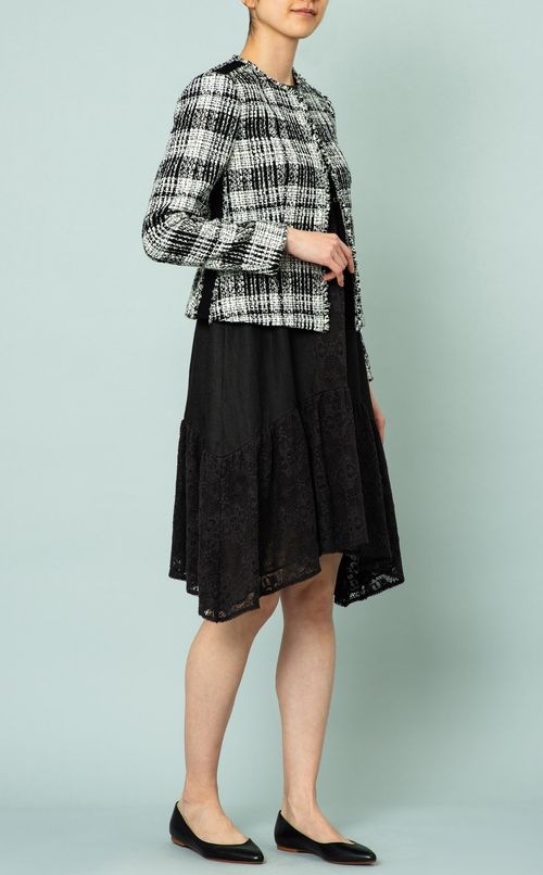 ビッグチェックツイードジャケット