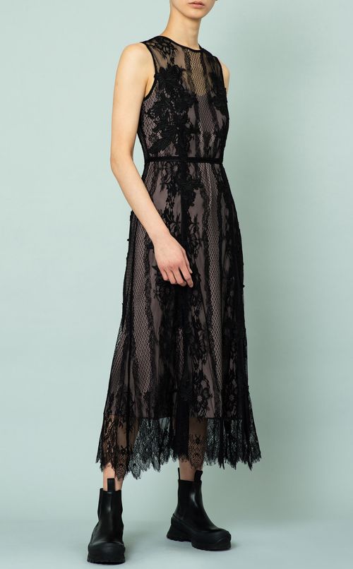 レースモチーフワンピース