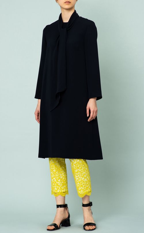 レースバイカラーイージーパンツ