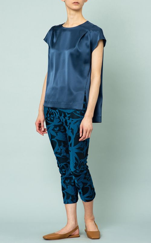 フラワージャガードイージーパンツ