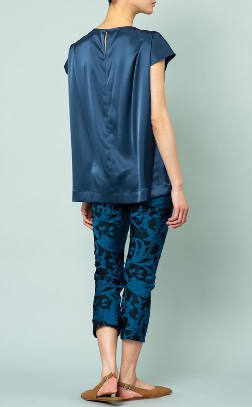 フラワージャガードイージーパンツ