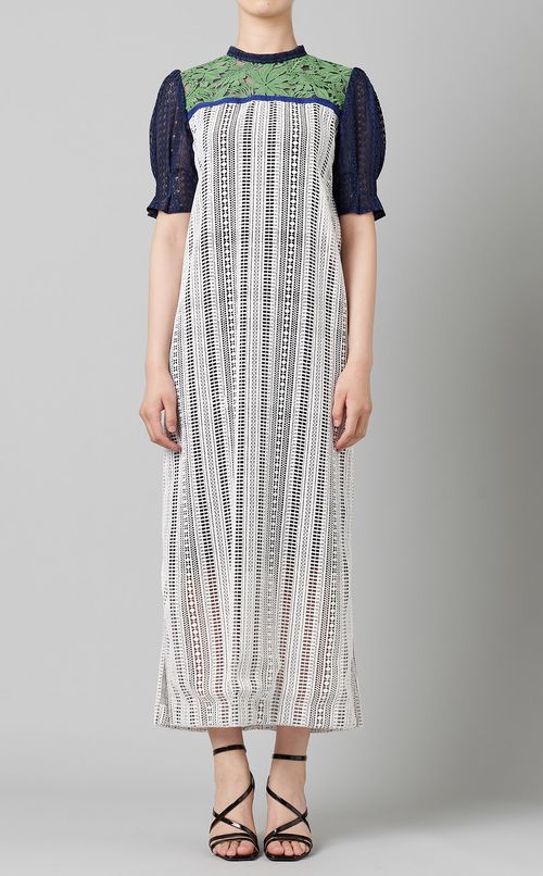 ベルト付切替レースワンピース