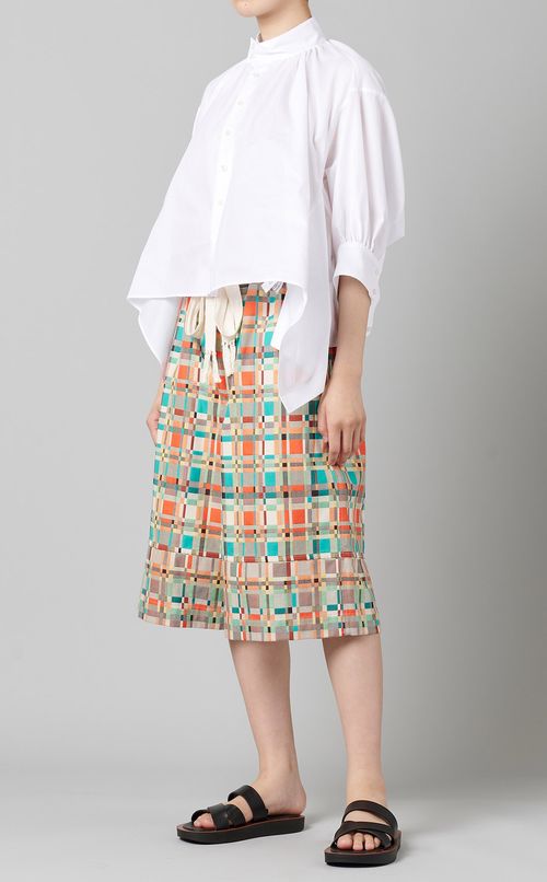 ダブルジャガードチェックパンツ