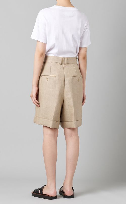 リネンショートパンツ