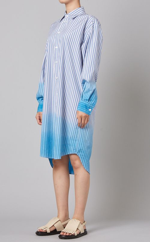 ストライプグラデーションワンピース