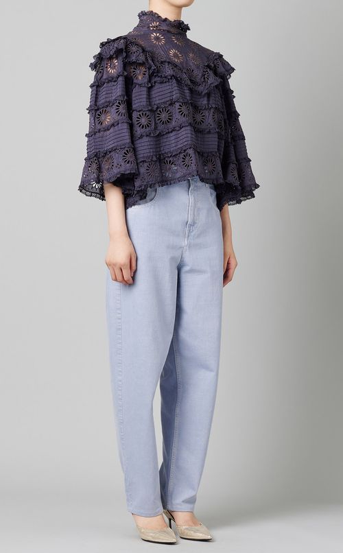 エンブロイダリーレースプルオーバー