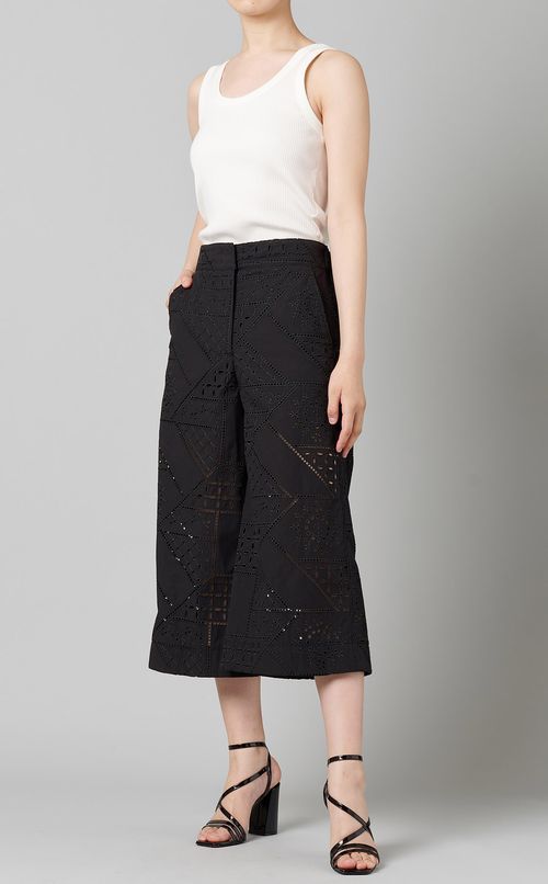 カットレースワイドパンツ