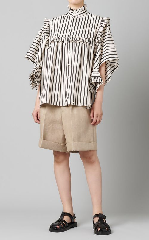 リネンショートパンツ