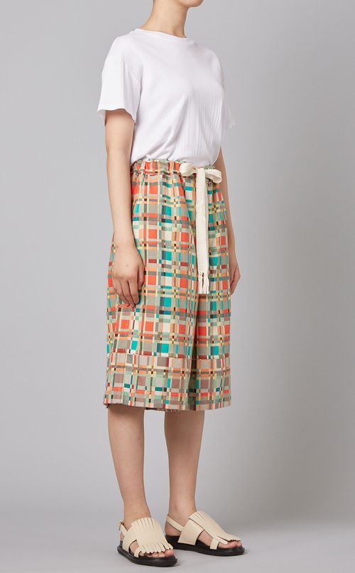 ダブルジャガードチェックパンツ