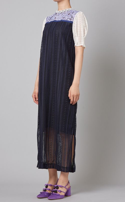 ベルト付切替レースワンピース