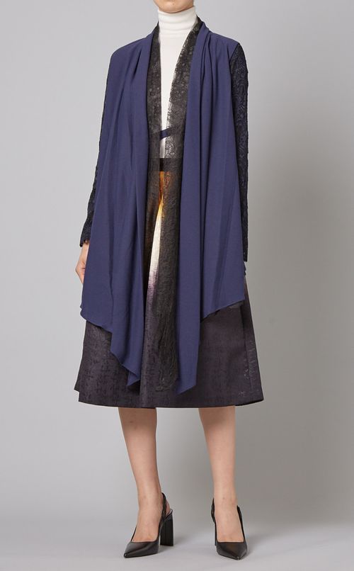 レースデザインカーディガン