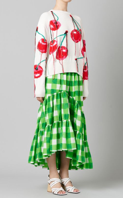 チェリーモチーフニットプルオーバー