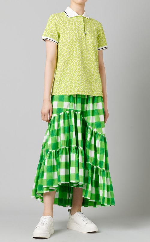 イレギュラーヘムティアードスカート