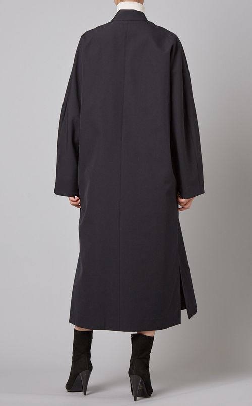 ノーカラーオーバーコート