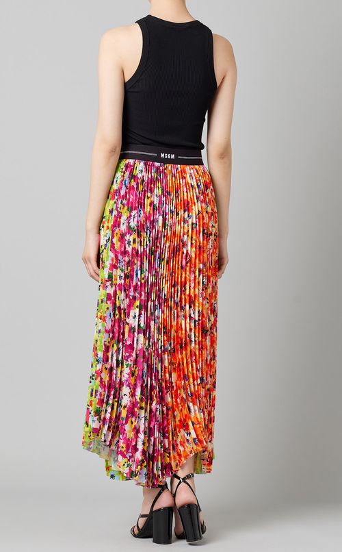 マルチプリントプリーツスカート