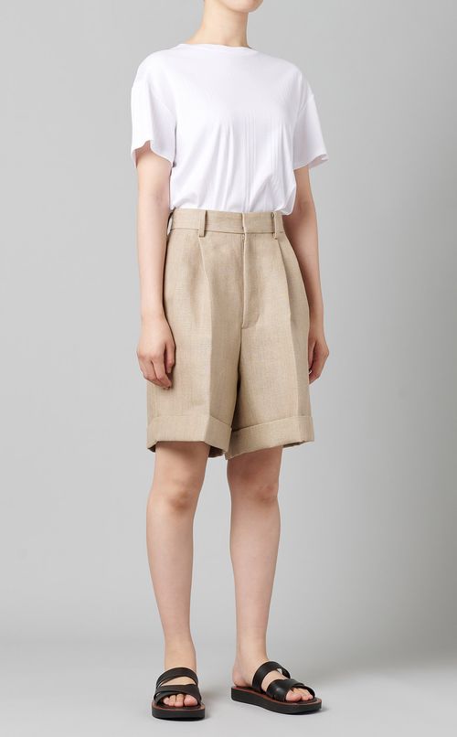 リネンショートパンツ