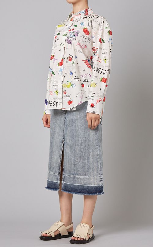 マルチプリントシャツ