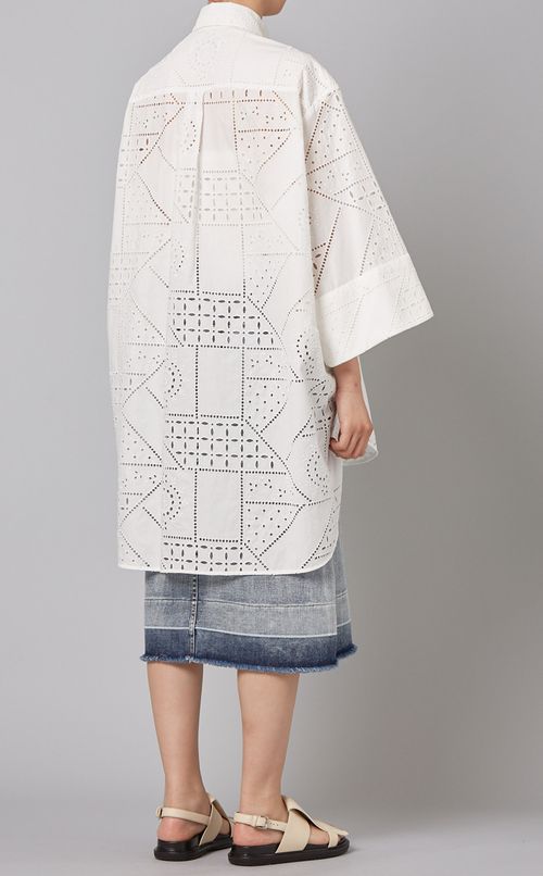 カットレースビックシルエットシャツ